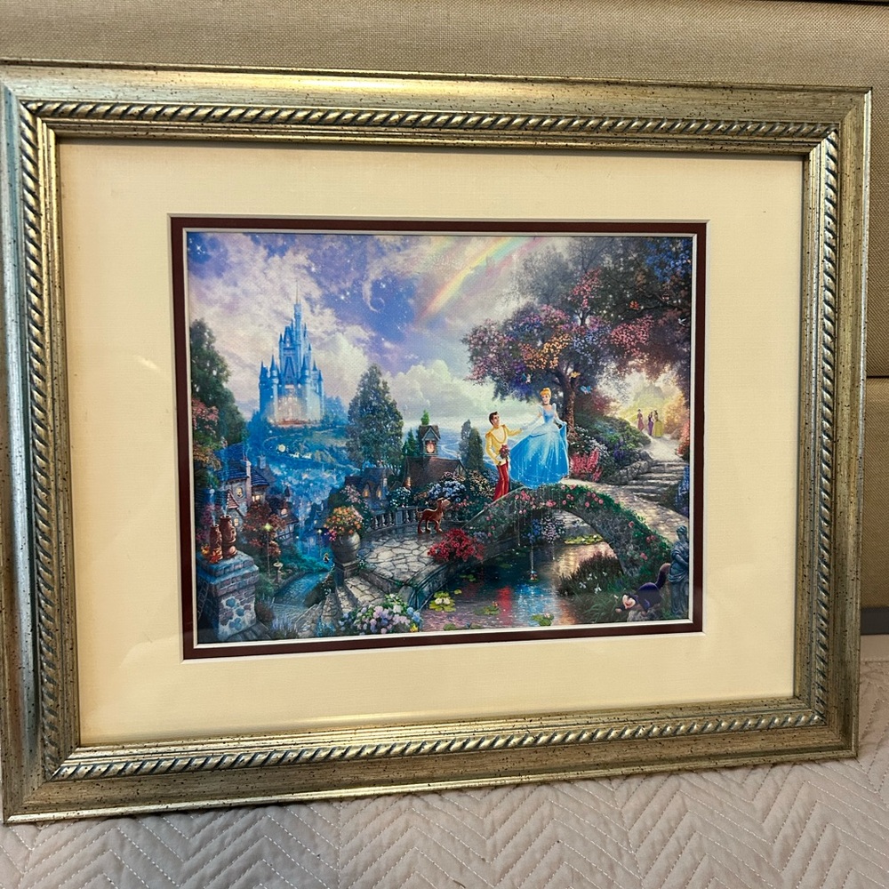 Thomas Kinkade DISNEY CINDERELLA WISHES UPON A DREAM